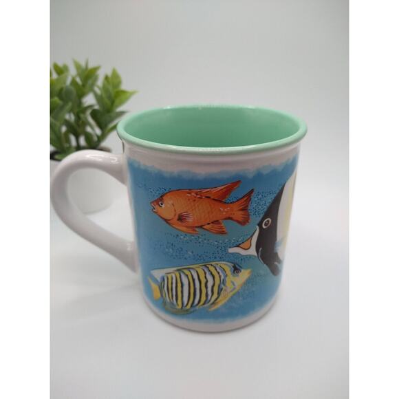 Vintage Cape Shore Sea Life Coffee Mug 12oz – Blue Ocean Fish Graphic - Picture 5 of 9